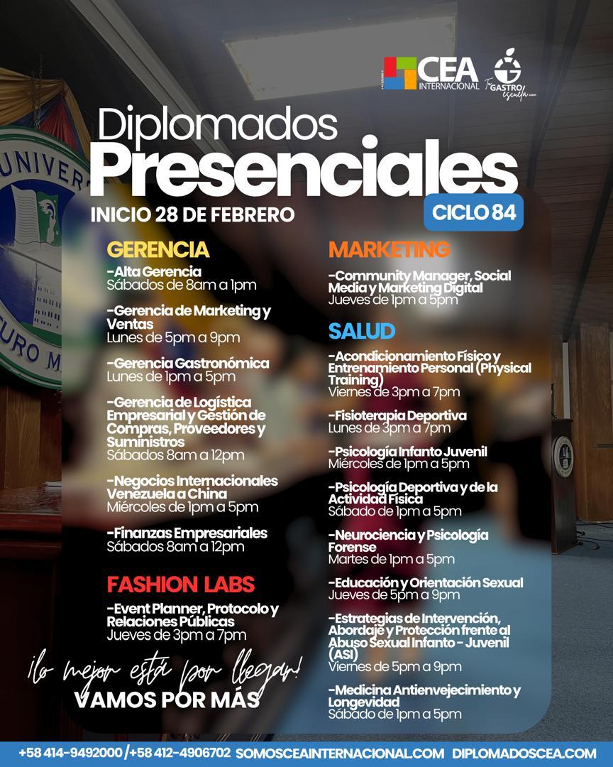 Diplomados Presenciales Ciclo 84