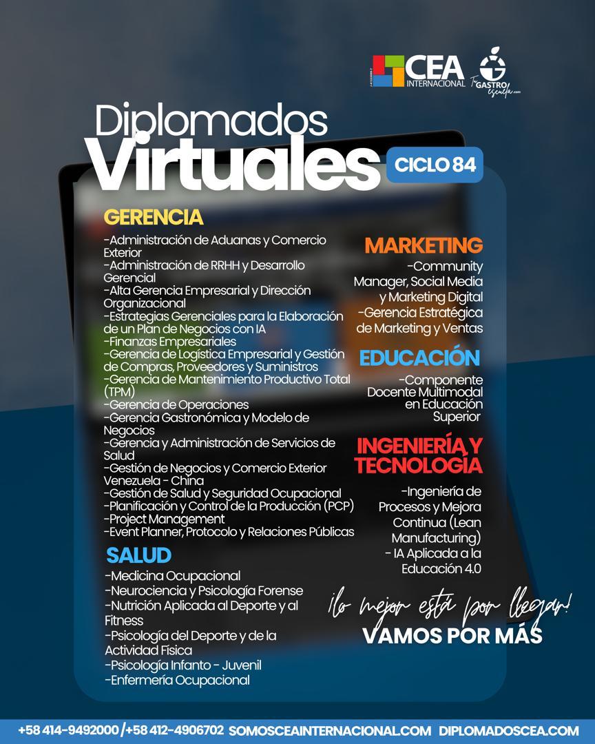 Diplomados Virtuales Ciclo 84